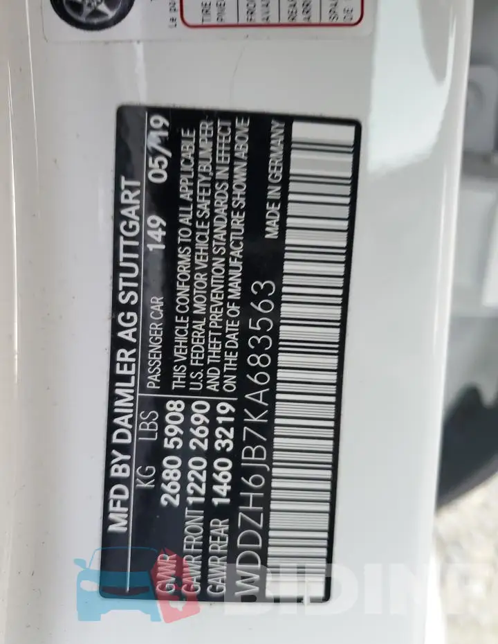 WDDZH6JB7KA683563 Photo# 12