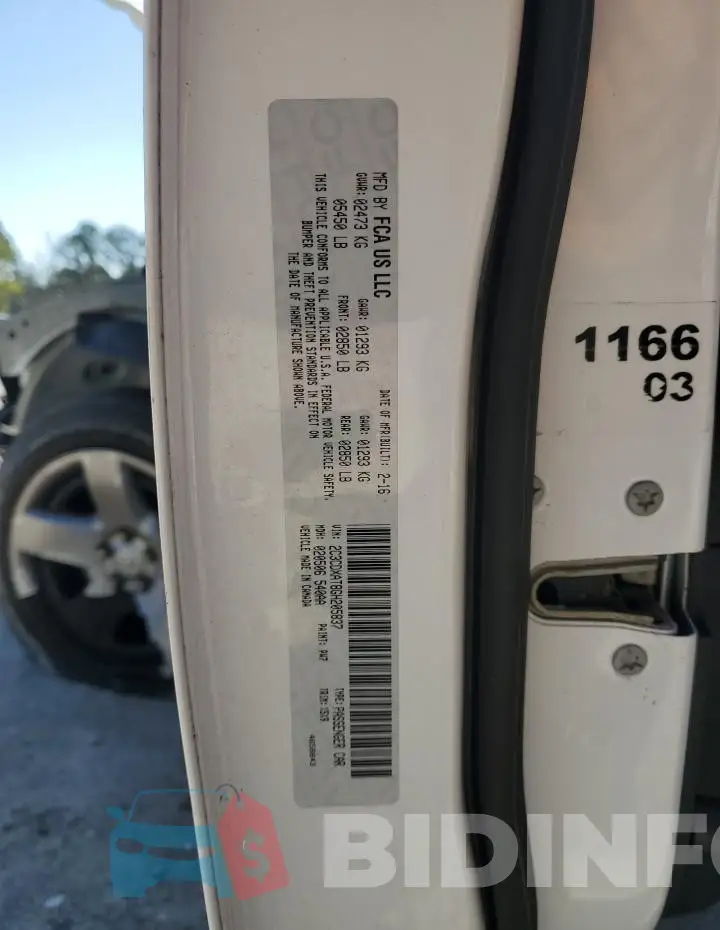 2C3CDXAT8GH205837 Photo# 12