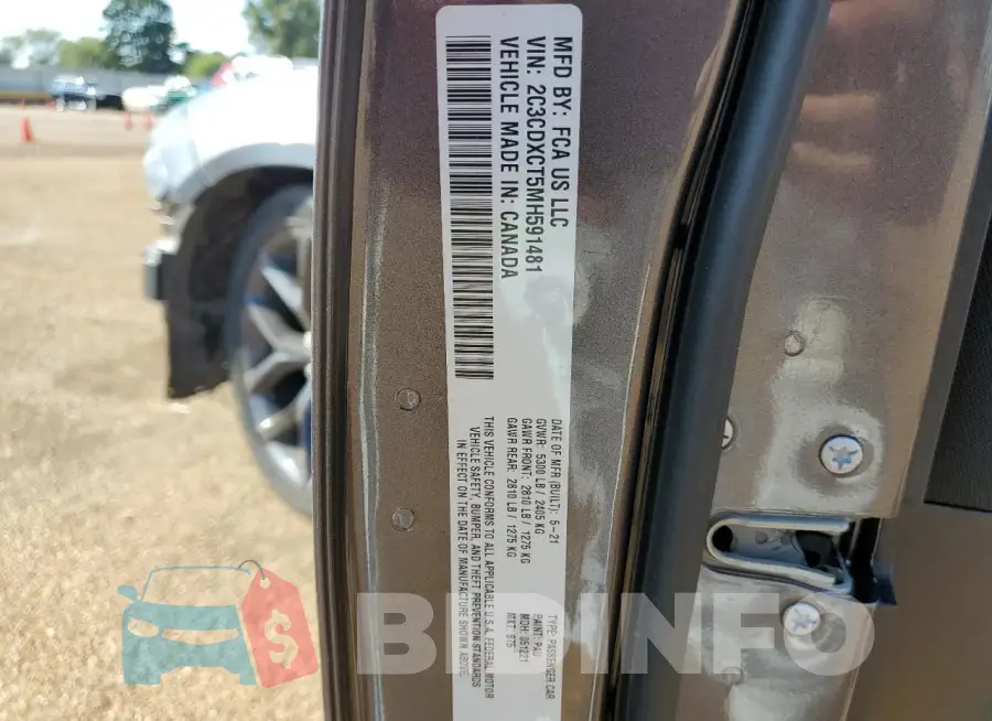 2C3CDXCT5MH591481 Photo# 12