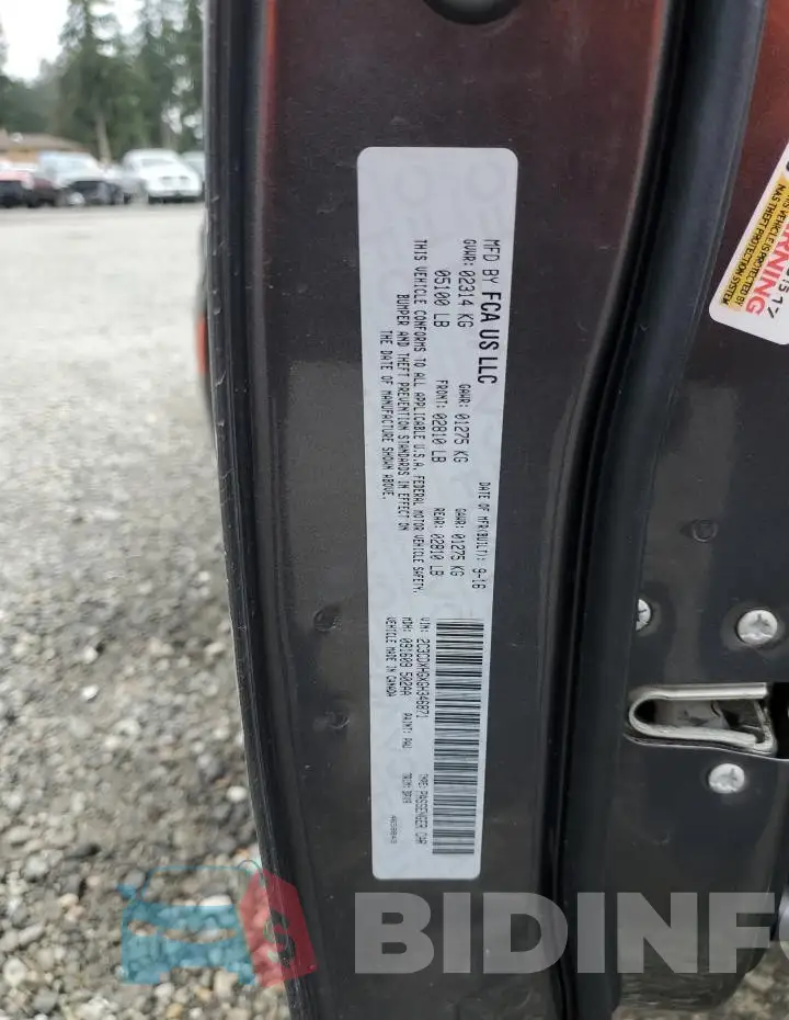 2C3CDXHGXGH346871 Photo# 12