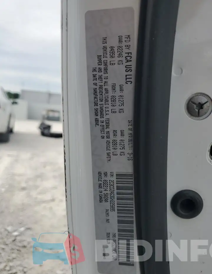 2C3CDZAG3GH225895 Photo# 13
