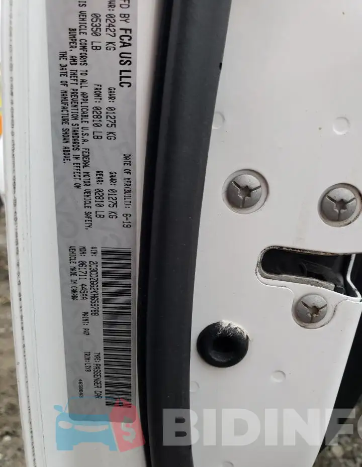 2C3CDZGG2KH659788 Photo# 12