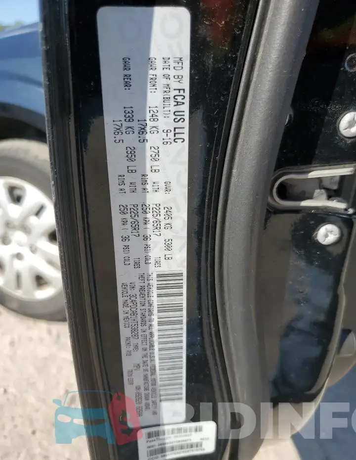 3C4PDCAB1HT538287 Photo# 13