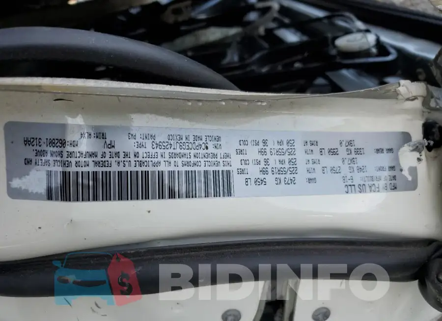 3C4PDCEG9JT425943 Photo# 14