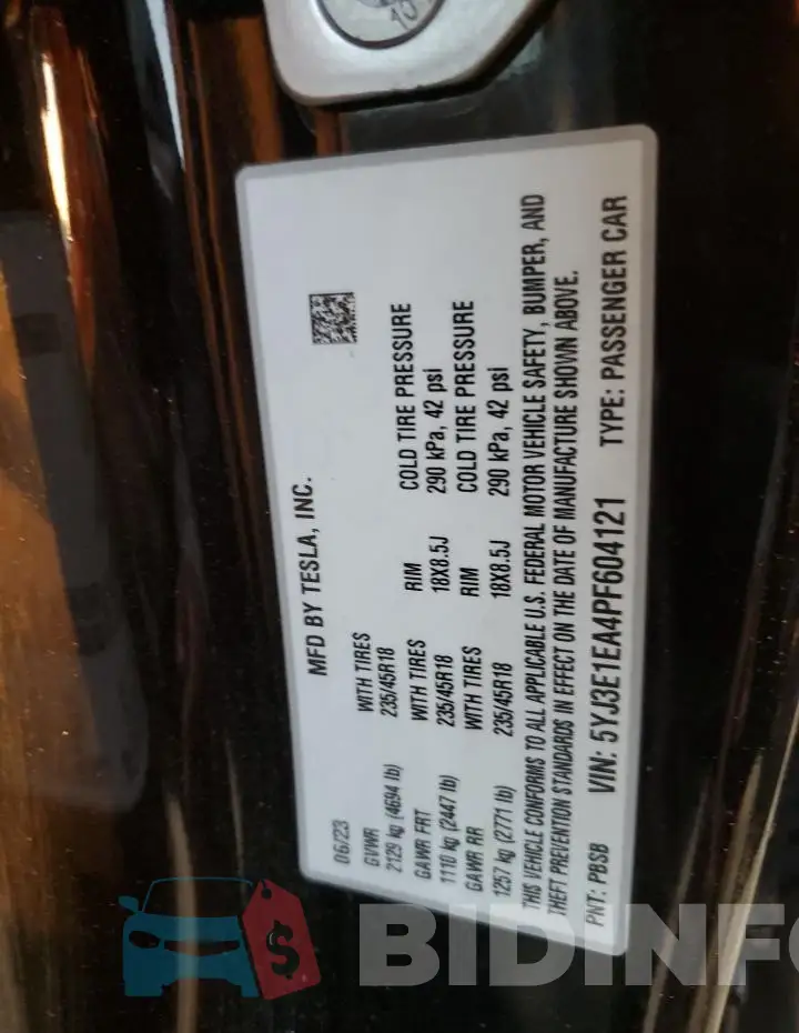 5YJ3E1EA4PF604121 Photo# 12
