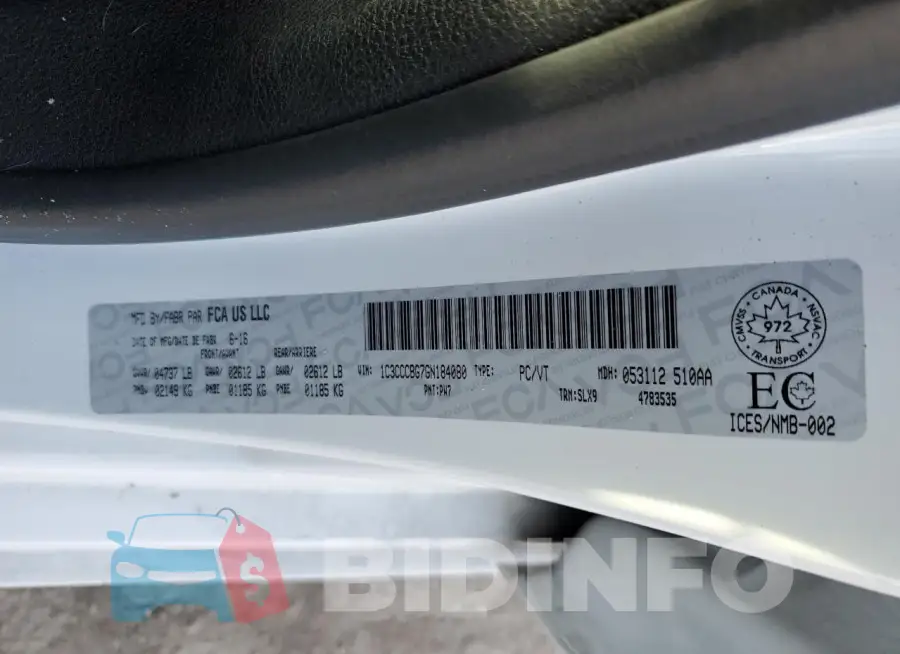 1C3CCCBG7GN184080 Photo# 12