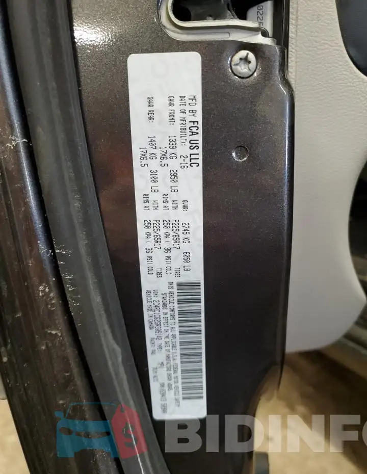 2C4RC1CG2GR305142 Photo# 13