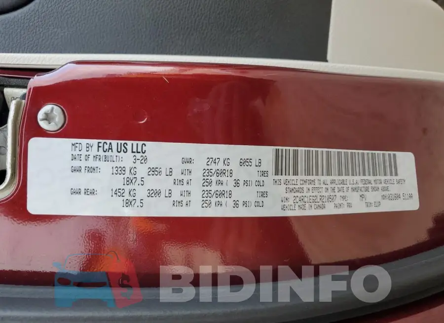 2C4RC1EG2LR210507 Photo# 13
