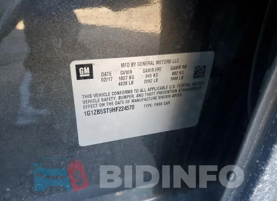 1G1ZB5ST9HF224570 Photo# 12