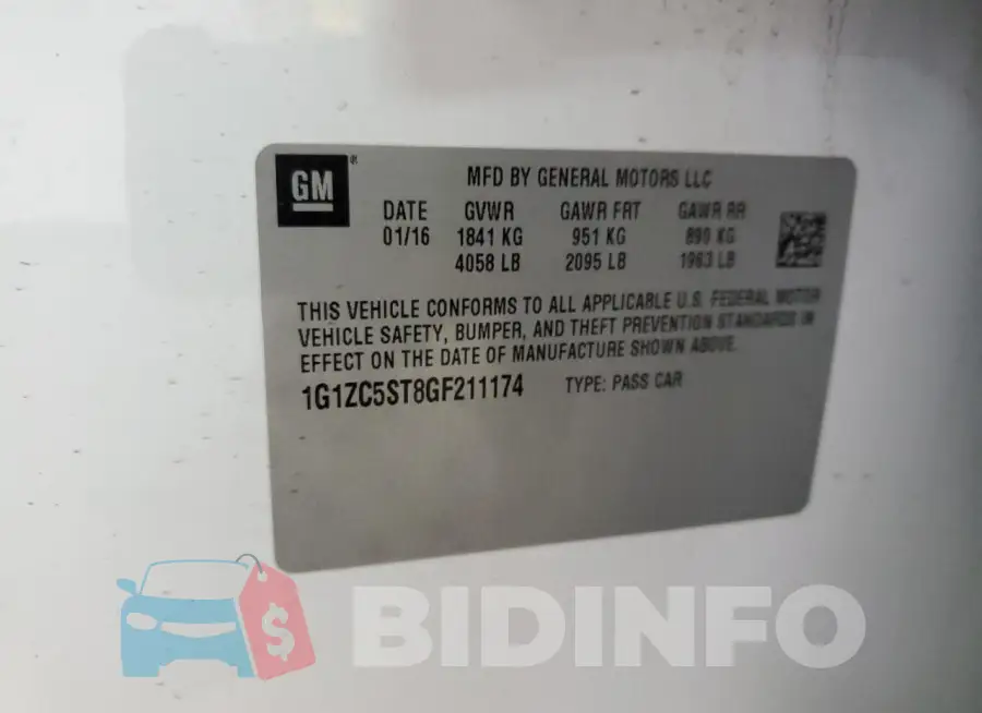 1G1ZC5ST8GF211174 Photo# 12