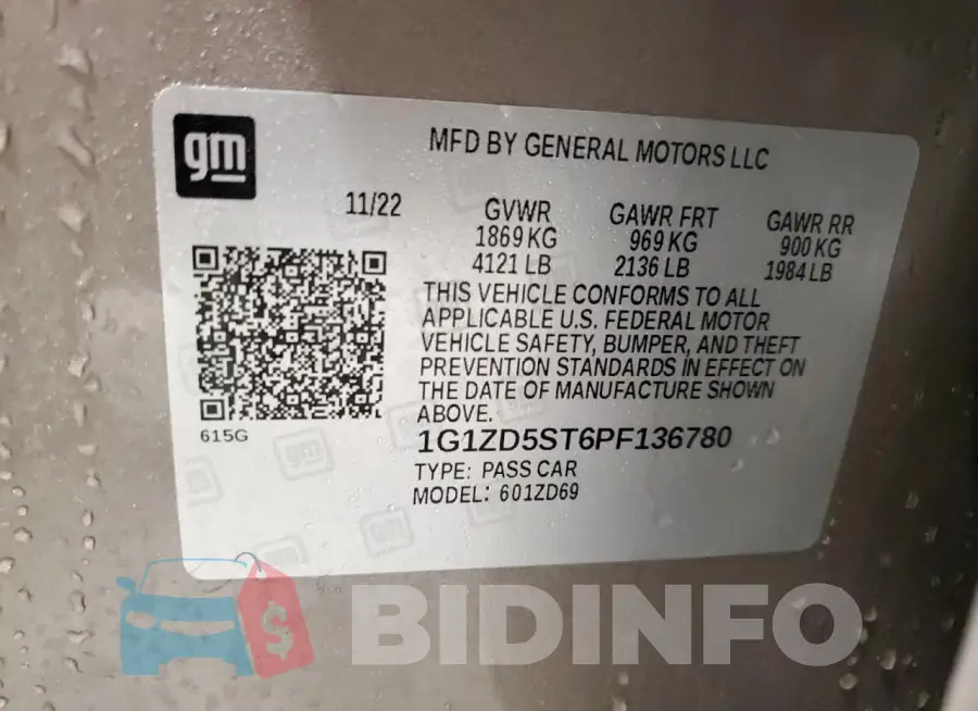 1G1ZD5ST6PF136780 Photo# 12