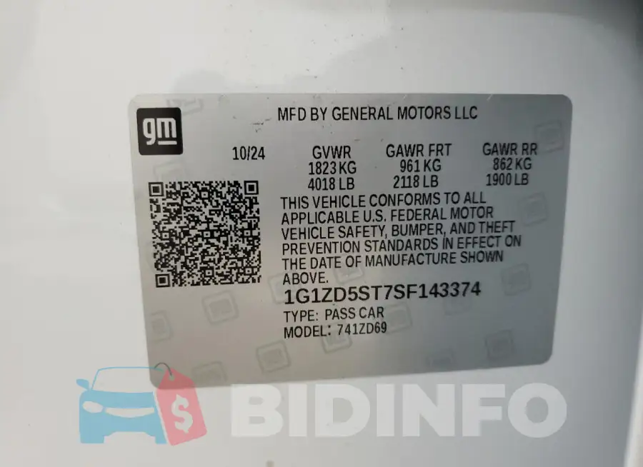 1G1ZD5ST7SF143374 Photo# 12
