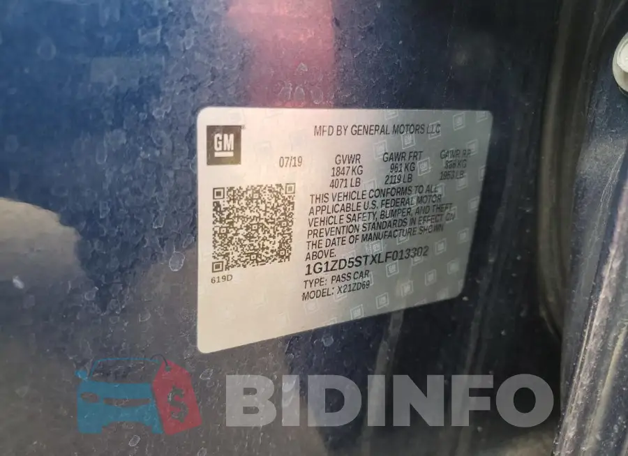 1G1ZD5STXLF013302 Photo# 12