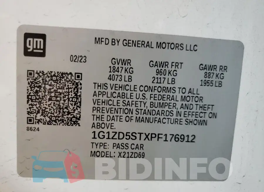 1G1ZD5STXPF176912 Photo# 12