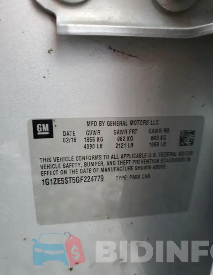 1G1ZE5ST5GF224779 Photo# 12