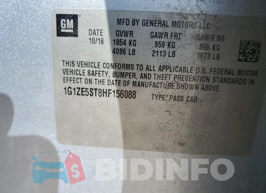 1G1ZE5ST8HF156088 Photo# 12