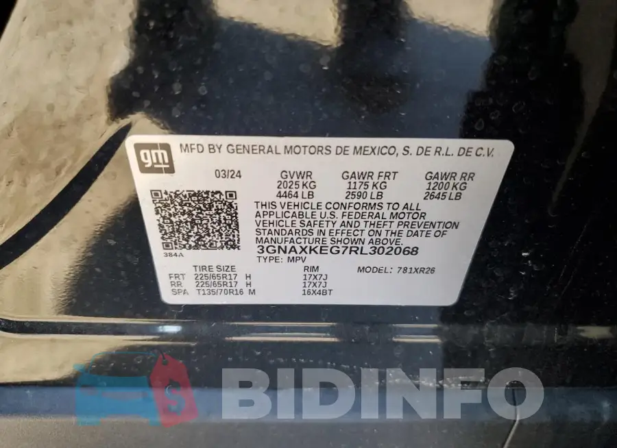 3GNAXKEG7RL302068 Photo# 12