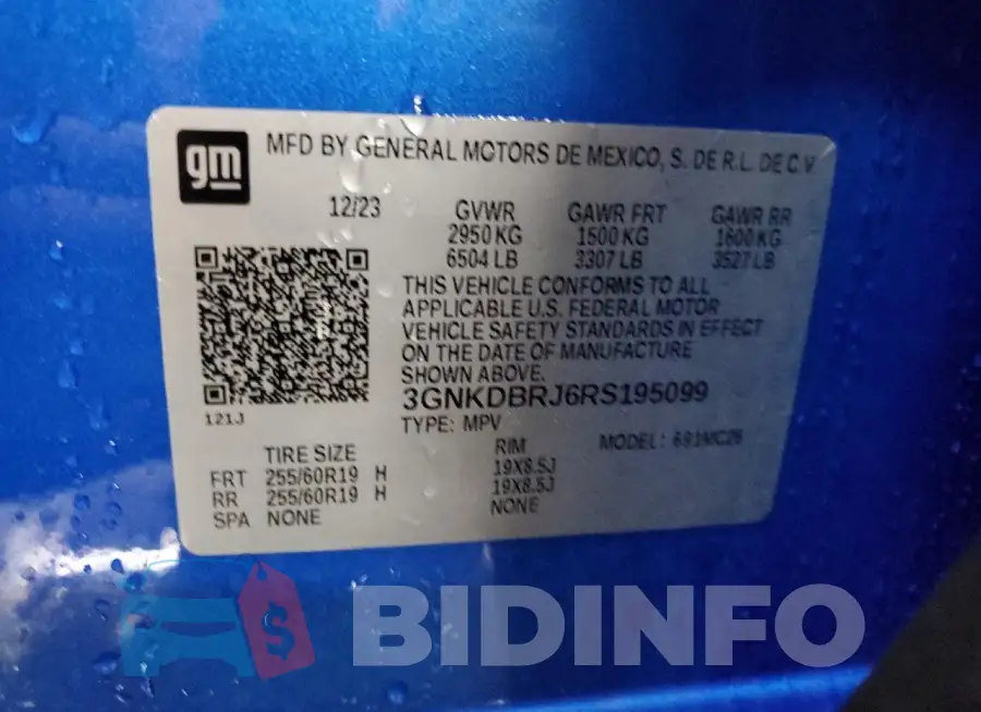 3GNKDBRJ6RS195099 Photo# 13