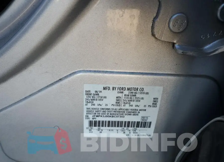 2FMPK3J95KBC57353 Photo# 14