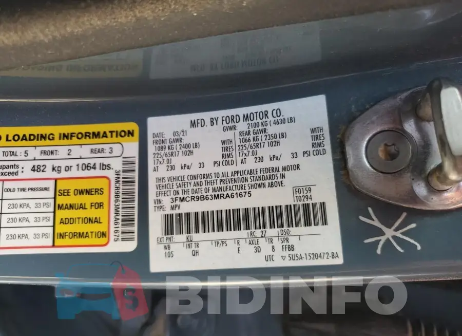 3FMCR9B63MRA61675 Photo# 14