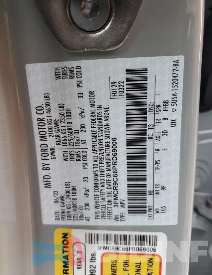 3FMCR9C66PRD69006 Photo# 14