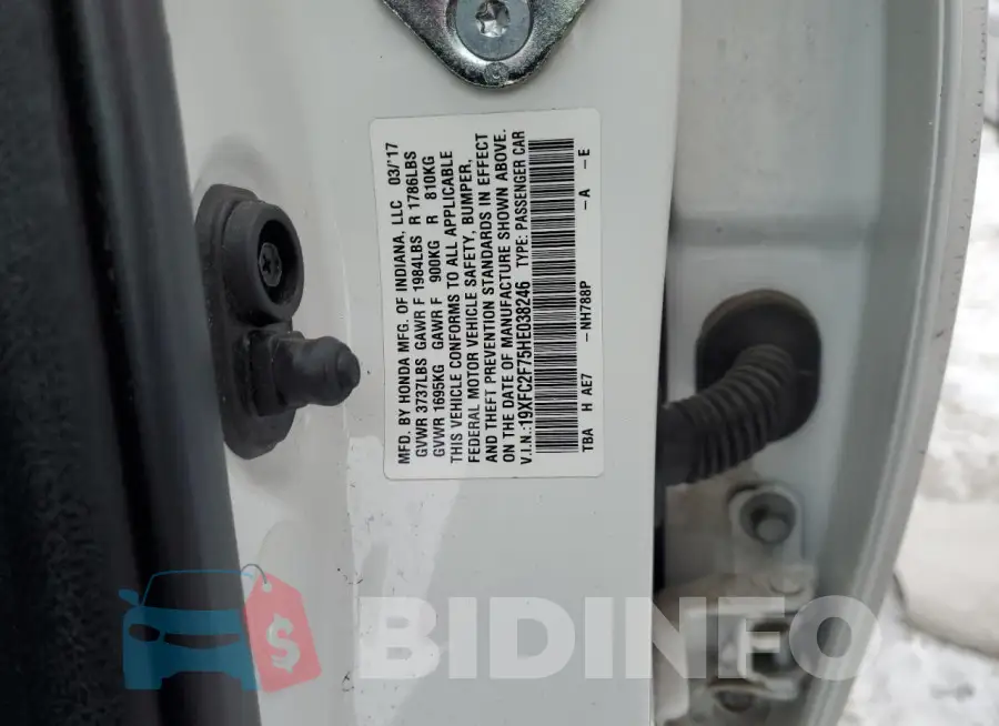 19XFC2F75HE038246 Photo# 12