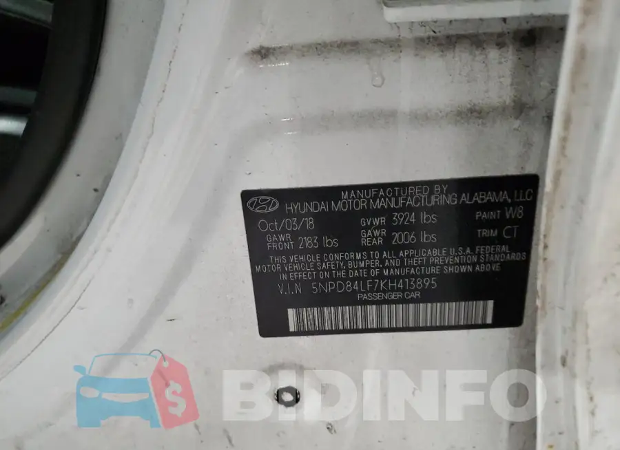 5NPD84LF7KH413895 Photo# 12