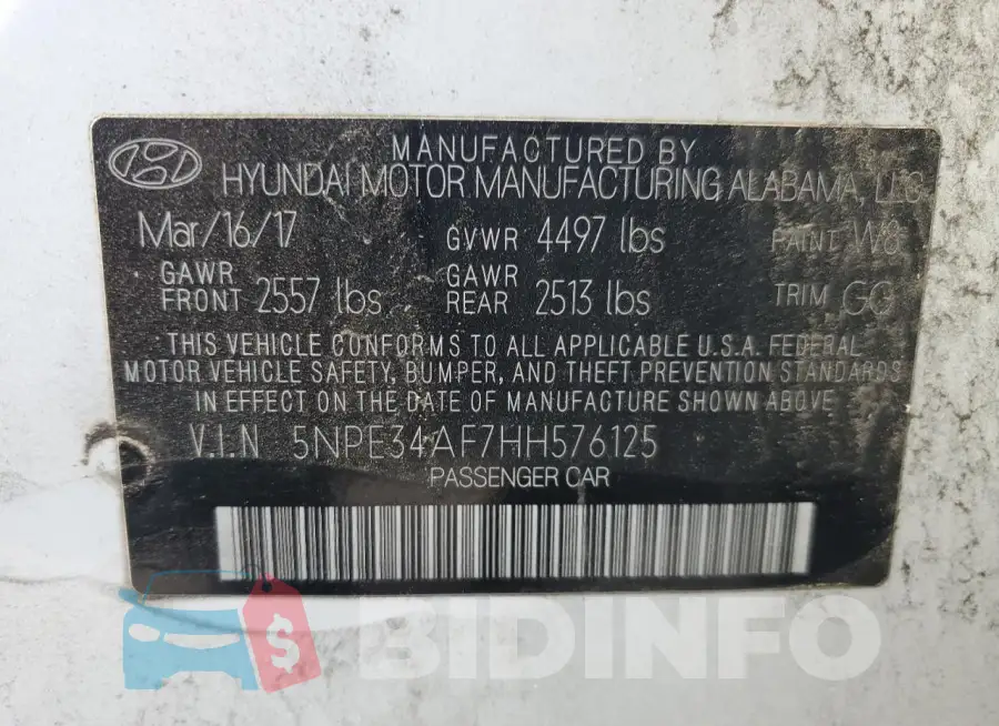 5NPE34AF7HH576125 Photo# 12