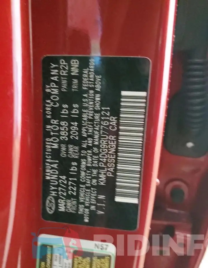 KMHLP4DG9RU776121 Photo# 12