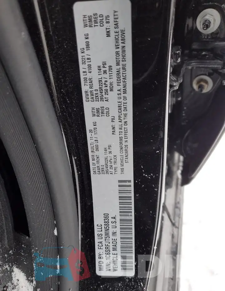 1C6SRFJT5MN588360 Photo# 12