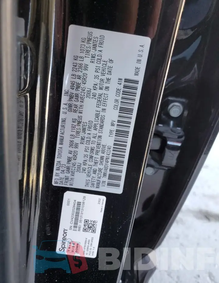 7MMVABDY4PN143240 Photo# 13