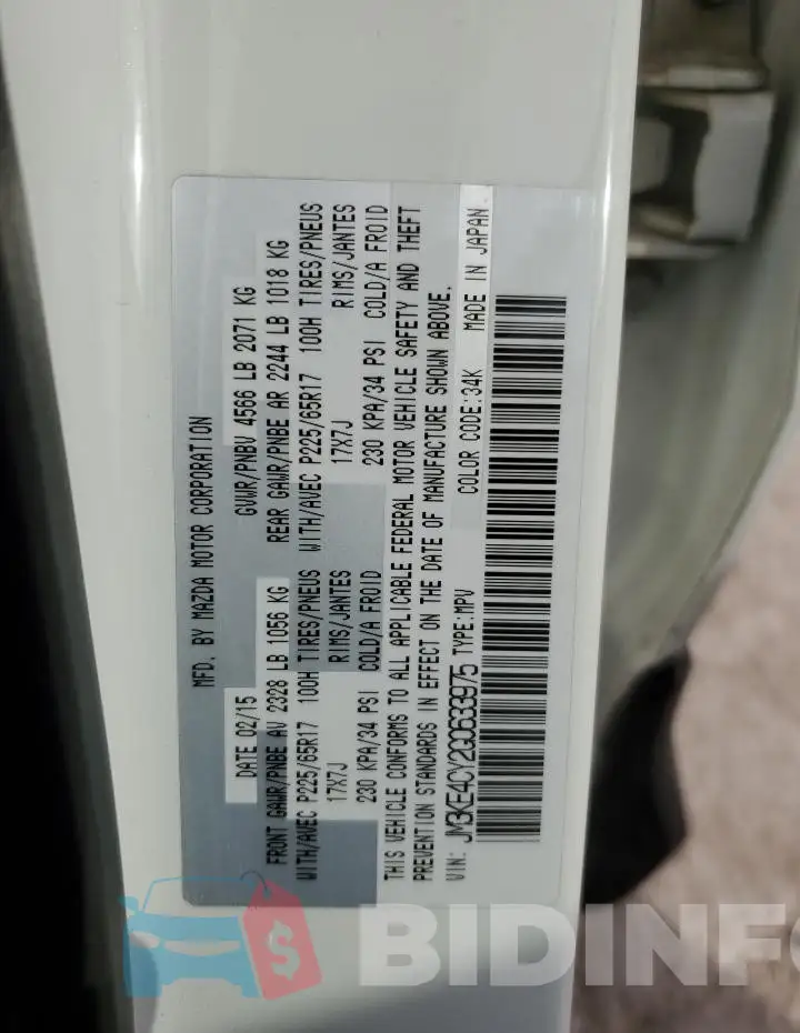 JM3KE4CY2G0633975 Photo# 13