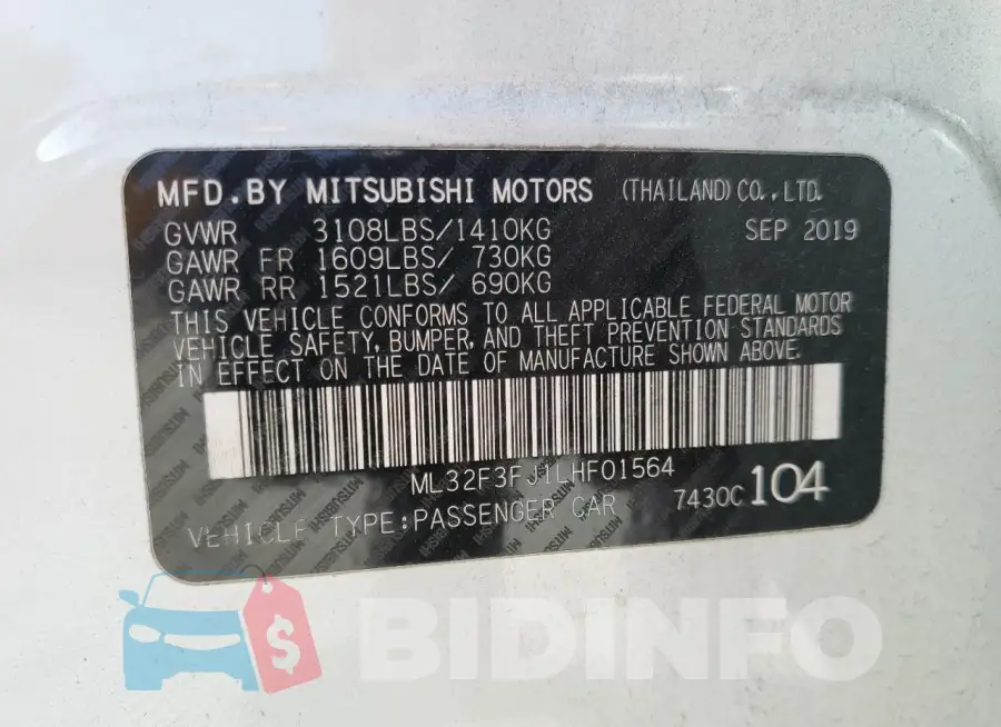 ML32F3FJ1LHF01564 Photo# 13