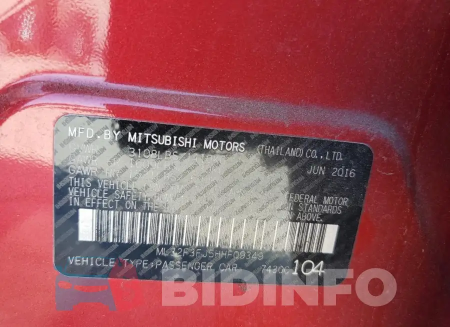 ML32F3FJ5HHF09349 Photo# 12