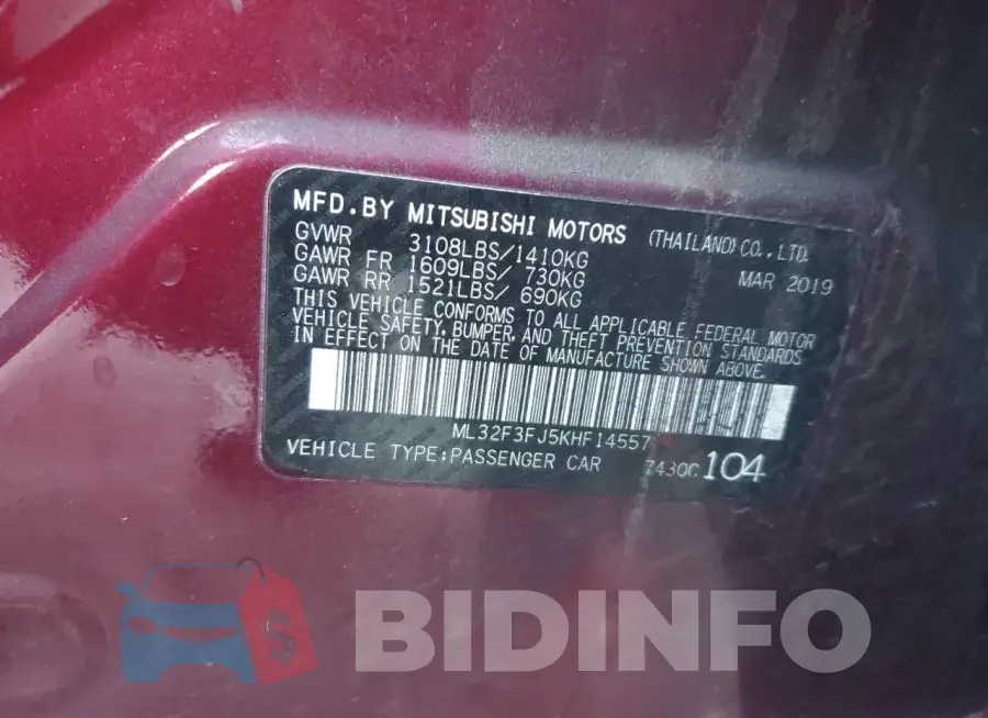 ML32F3FJ5KHF14557 Photo# 12