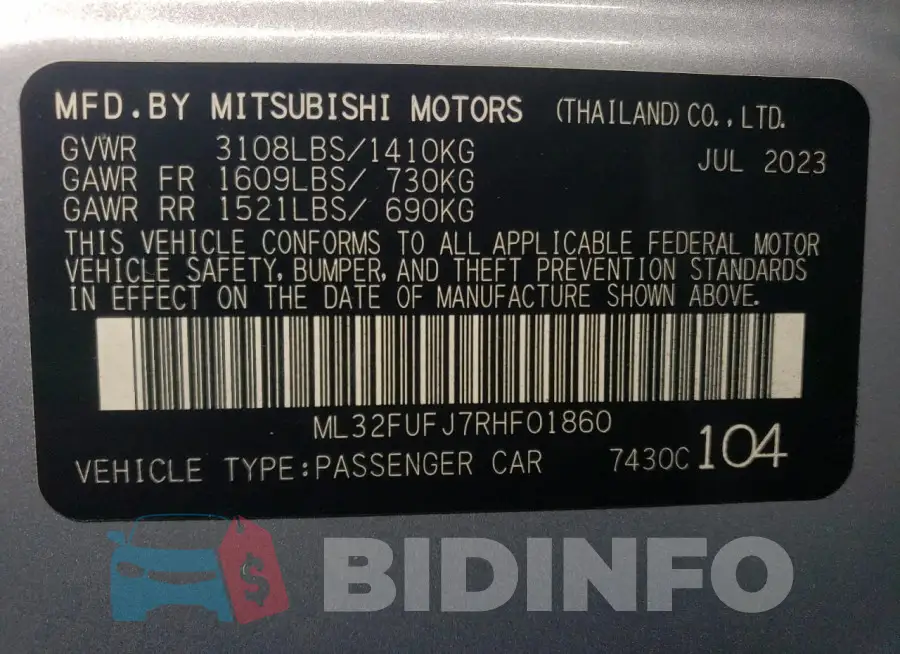 ML32FUFJ7RHF01860 Photo# 12