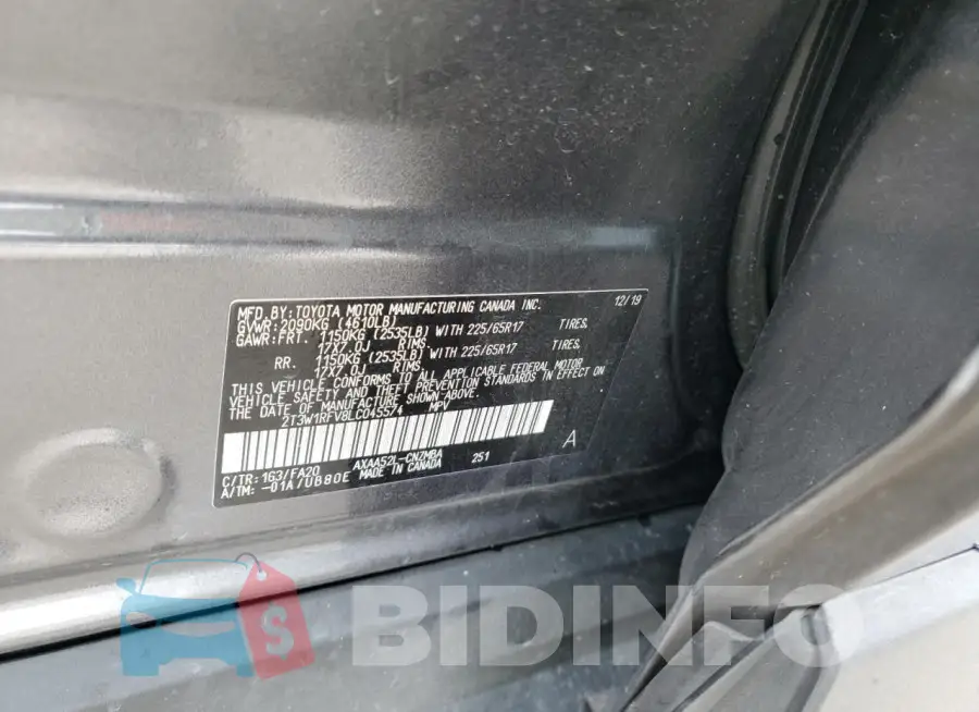 2T3W1RFV8LC045574 Photo# 13