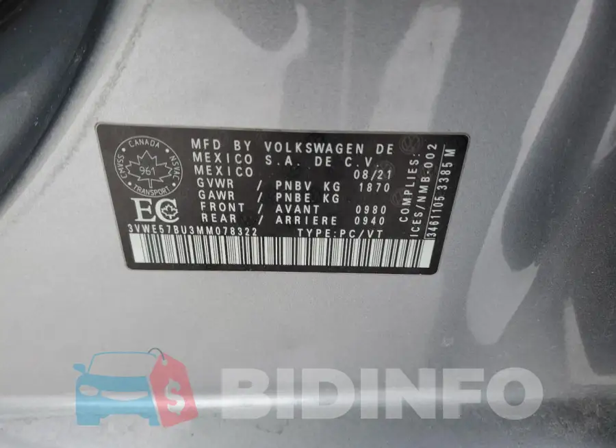 3VWE57BU3MM078322 Photo# 13