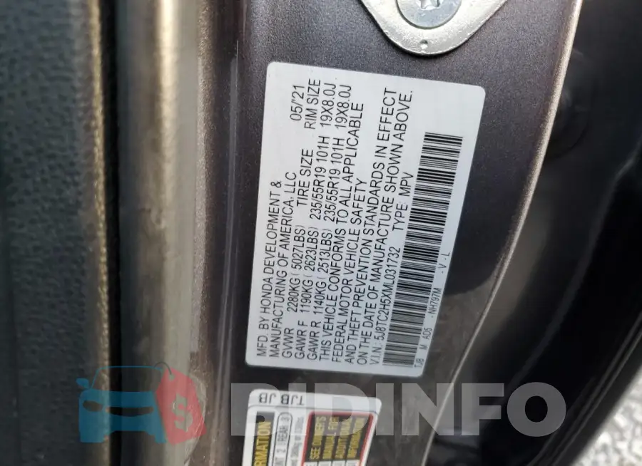5J8TC2H5XML031732 Photo# 13
