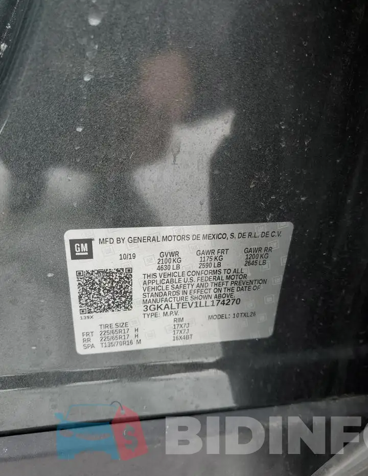 3GKALTEV1LL174270 Photo# 13