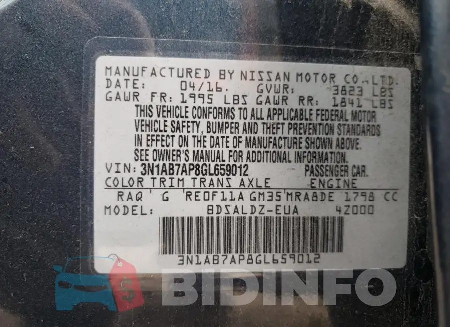 3N1AB7AP8GL659012 Photo# 12