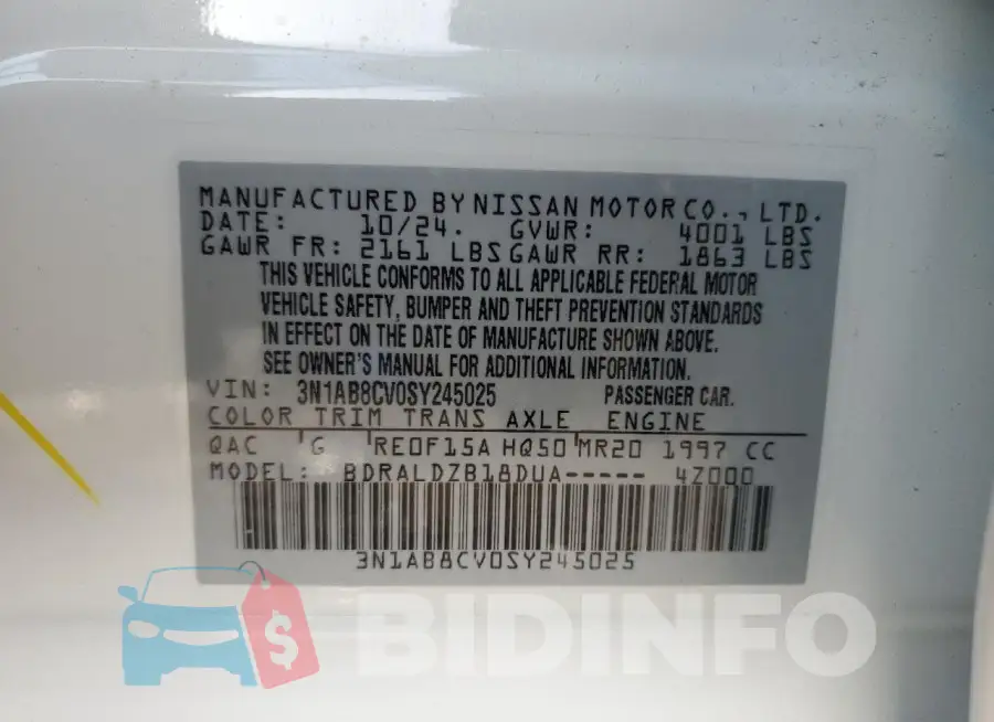 3N1AB8CV0SY245025 Photo# 13