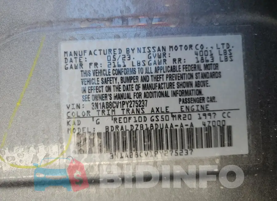 3N1AB8CV1PY275237 Photo# 12