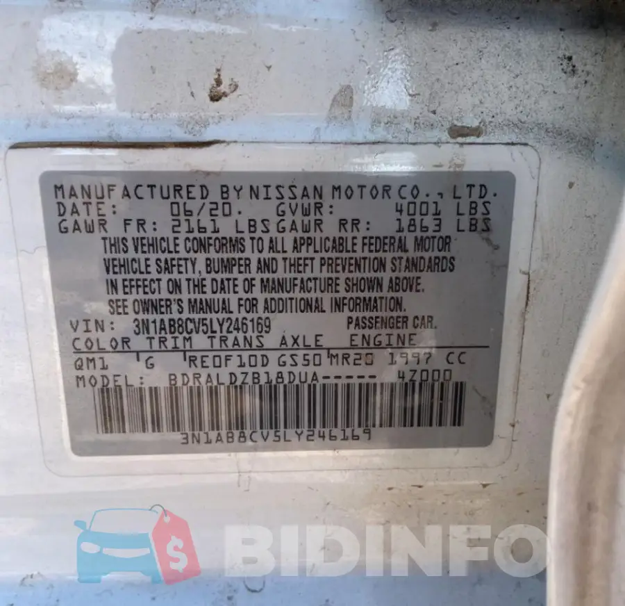 3N1AB8CV5LY246169 Photo# 10