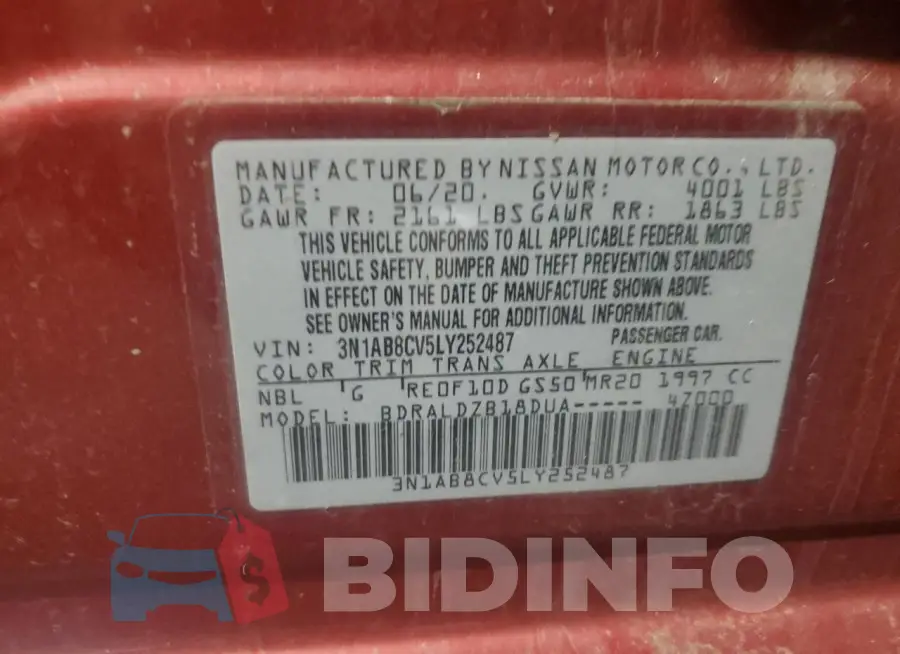 3N1AB8CV5LY252487 Photo# 13