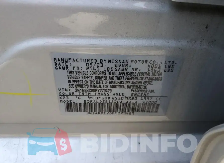 3N1AB8CV8PY279429 Photo# 12