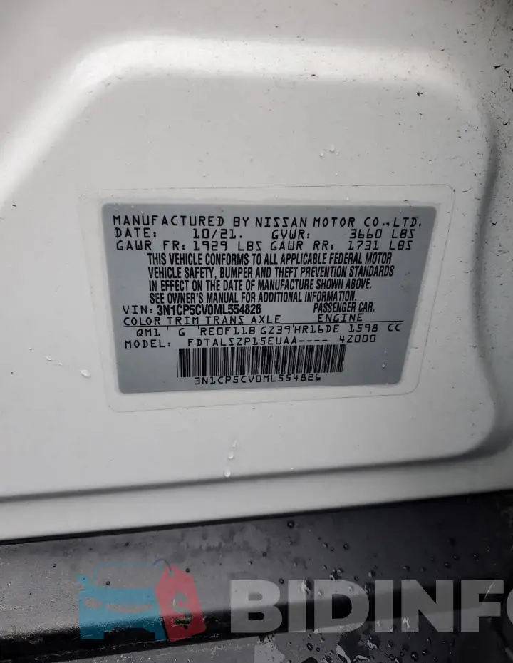 3N1CP5CV0ML554826 Photo# 12