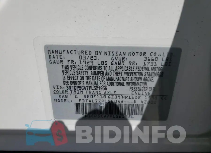 3N1CP5CV7PL521956 Photo# 13