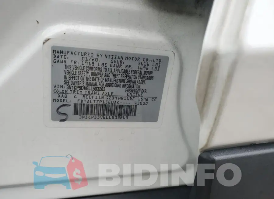 3N1CP5DV6LL503263 Photo# 12
