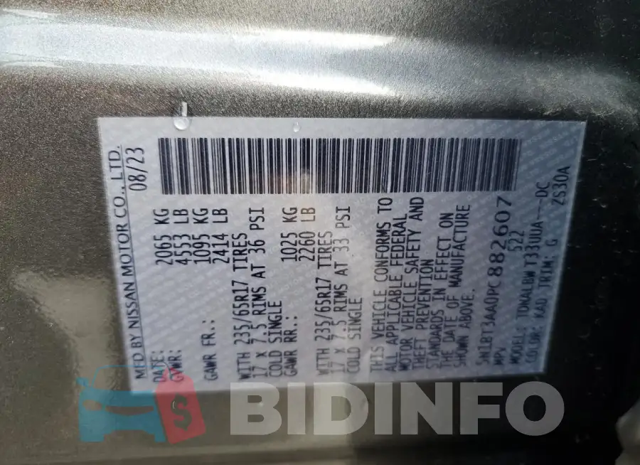 5N1BT3AA0PC882607 Photo# 13